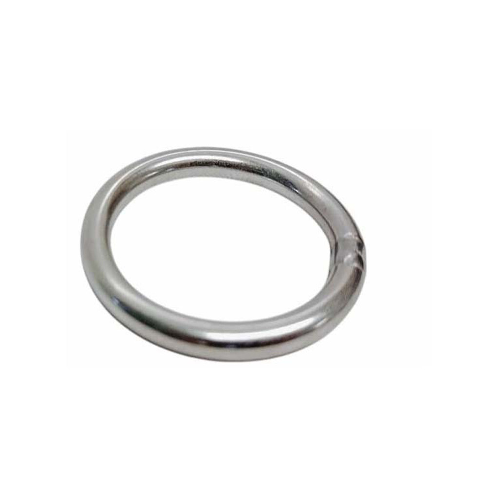 4 Pc 750 Lb WLL Mil Spec Stainless Steel Round Ring Link Connect 5/16″ x 1-9/16