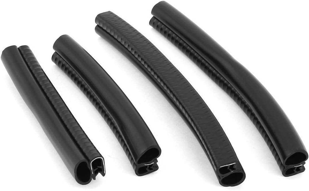 XMHF Car Rubber Sealing Sealed Strip Door Guard Buffer Protector Black black