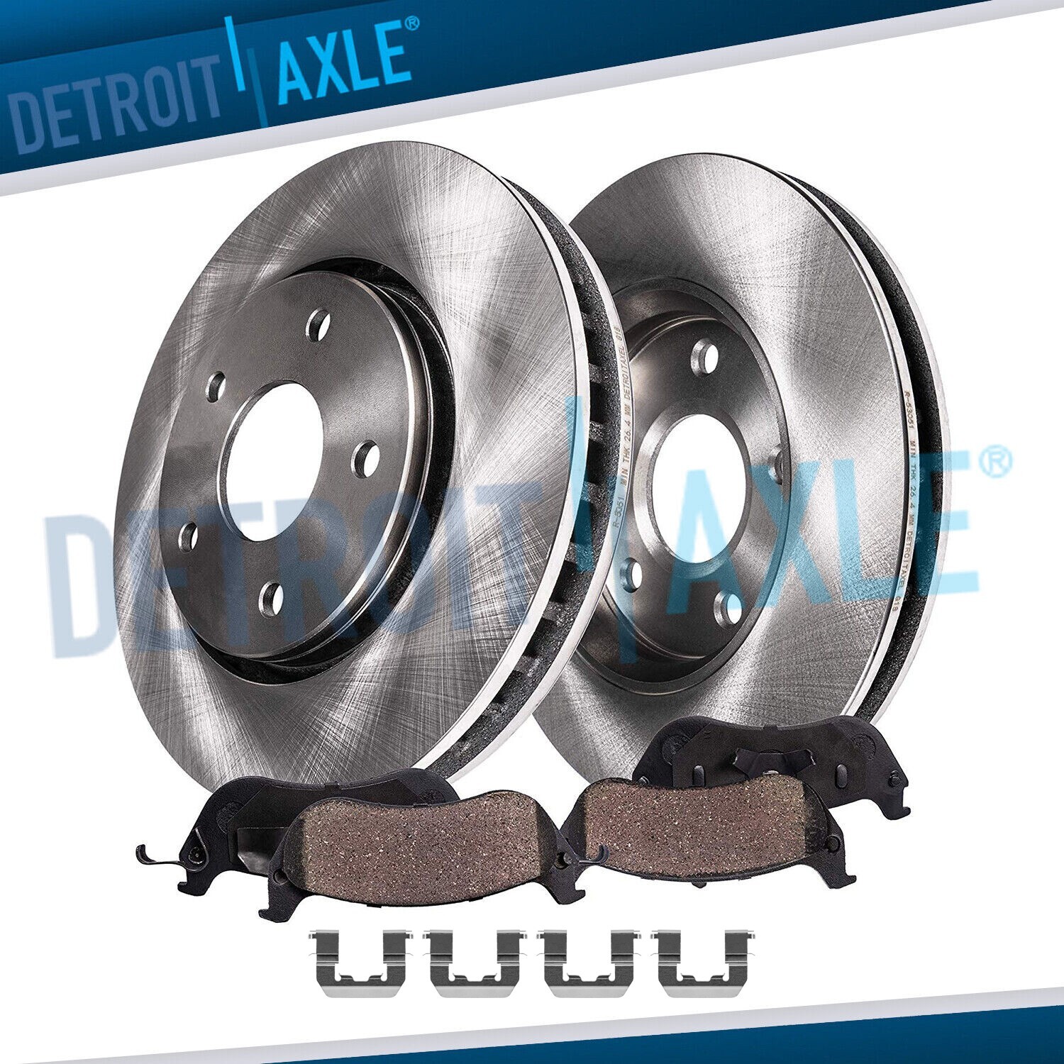 280mm Front Disc Rotors + Ceramic Brake Pad for Hyundai Elantra Kia Forte Forte5