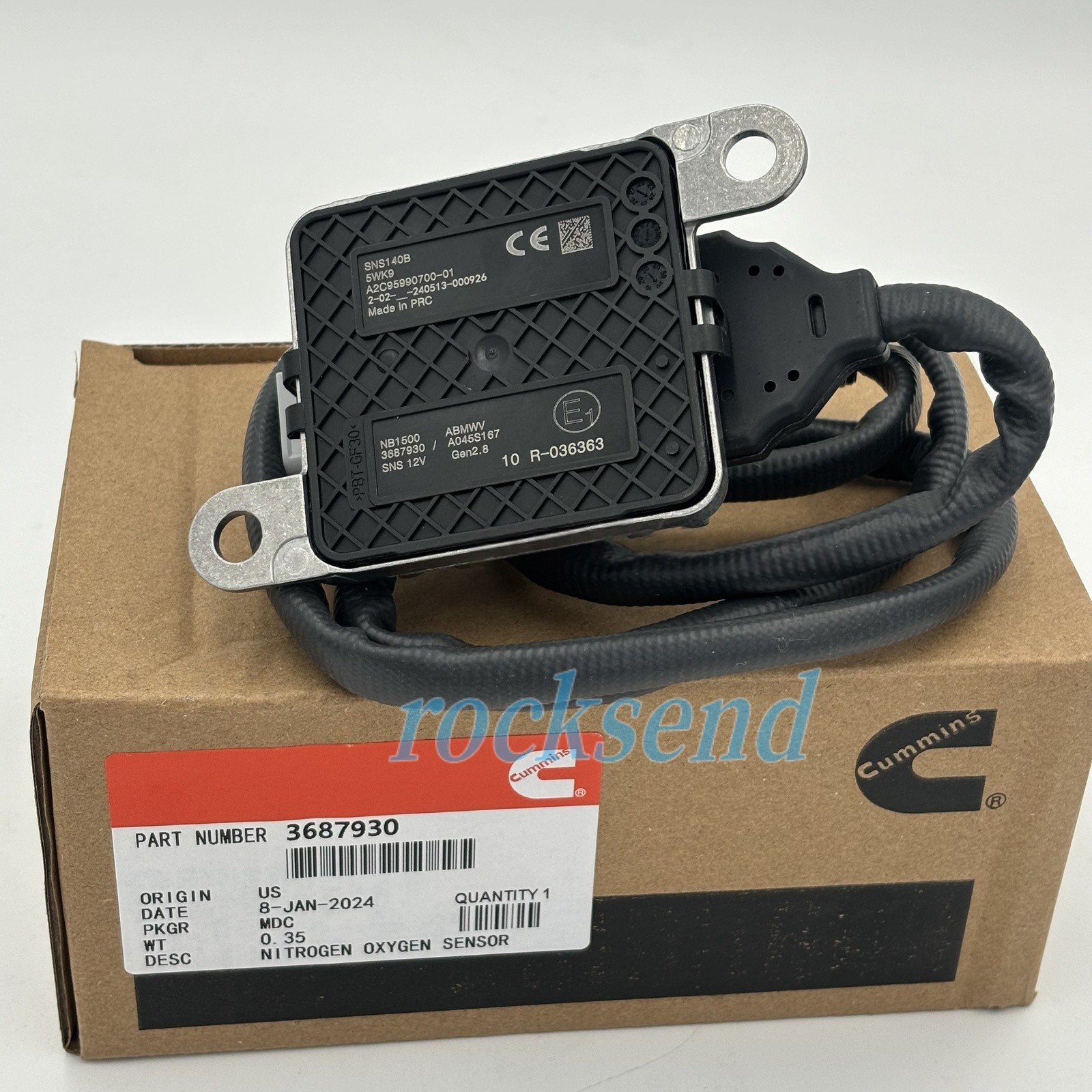 Cummins OEM 3687930RX NOx Nitrogen Oxide Sensor 4326870 3687930 US