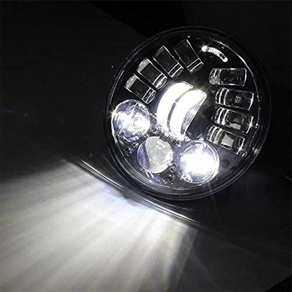 5.75″ 5-3/4″ LED Headlight Hi/Lo Turn Signal For Ice Bear Mad Dog 150cc Scooters
