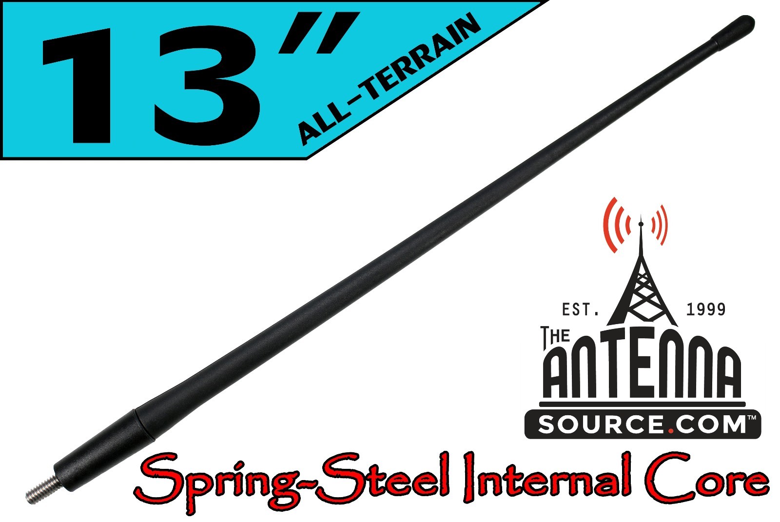 ALL-TERRAIN 13″ RUBBER ANTENNA MAST – FITS: 2000-2020 Toyota Tundra