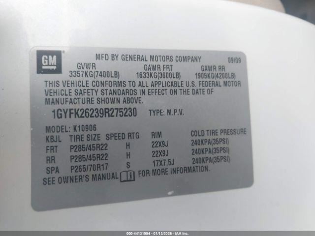 (LOCAL PICKUP ONLY) Driver Left Rear Side Door Fits 07-14 ESCALADE ESV 972109