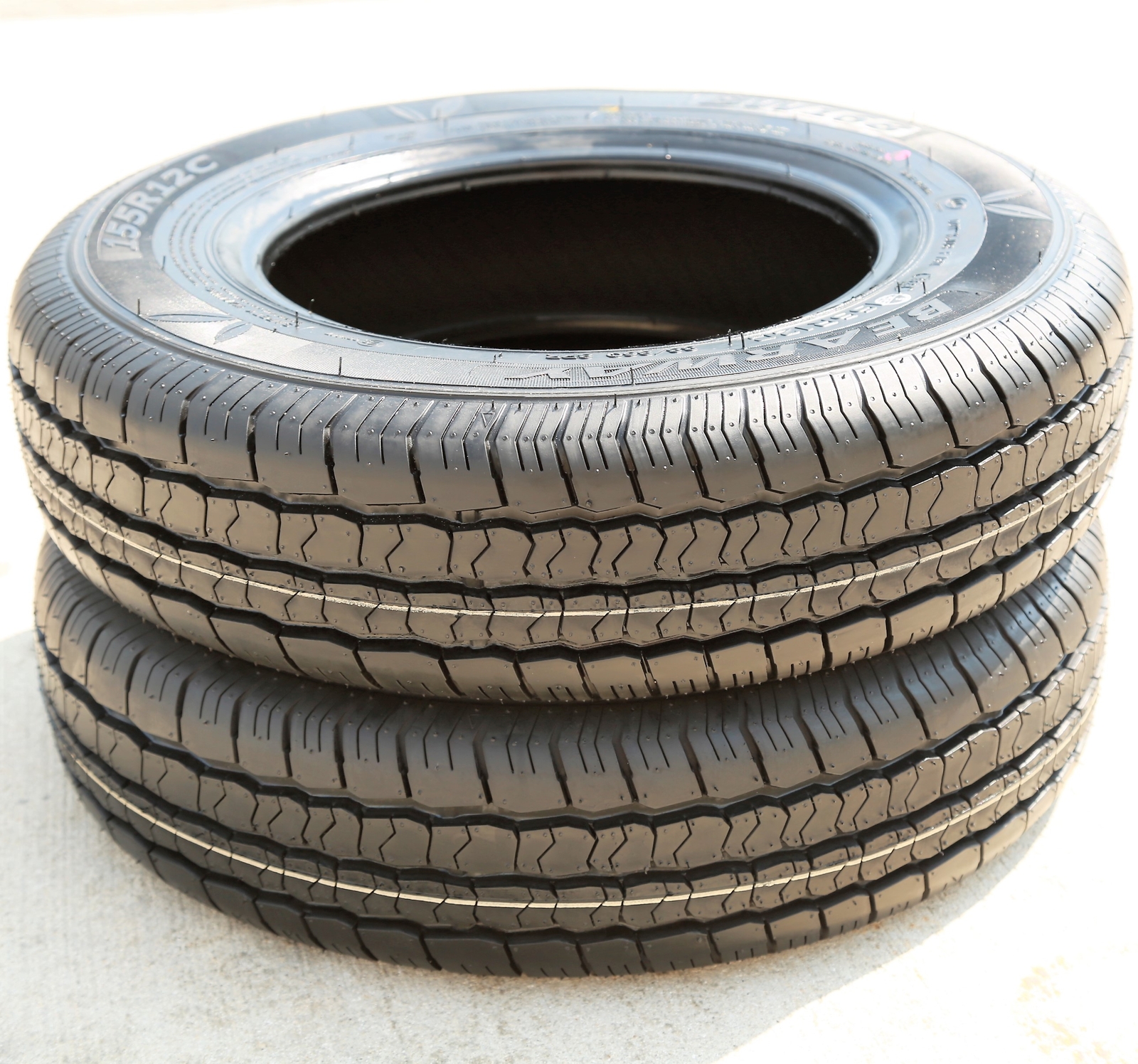 2 Tires Bearway BW168 155R12 Load D 8 Ply Van Commercial