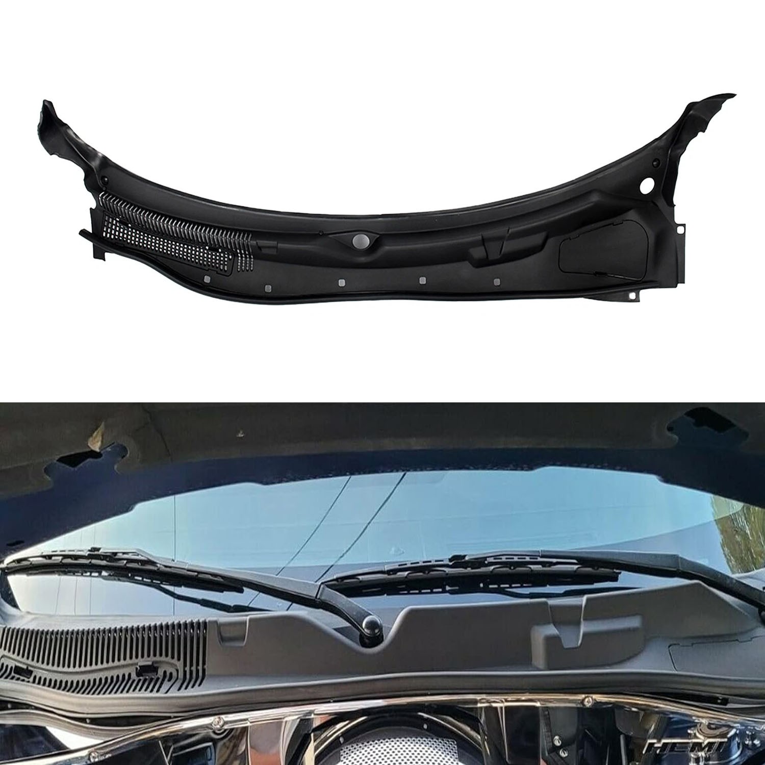 Windshield Wiper Cowl Top Grille Panel For 2008-2019 Dodge Challenger 5028757AG