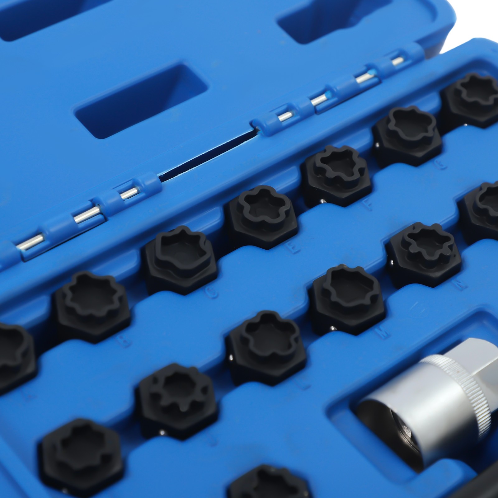 22pcs Universal Wheel Locking Key Socket Wheel Rim Lug Nut Master Removal Tool