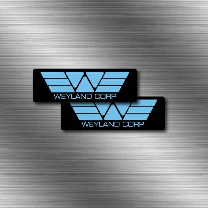 2x Prometheus Weyland Yutani Corporation Decal Die Cut Sticker The Company Alien