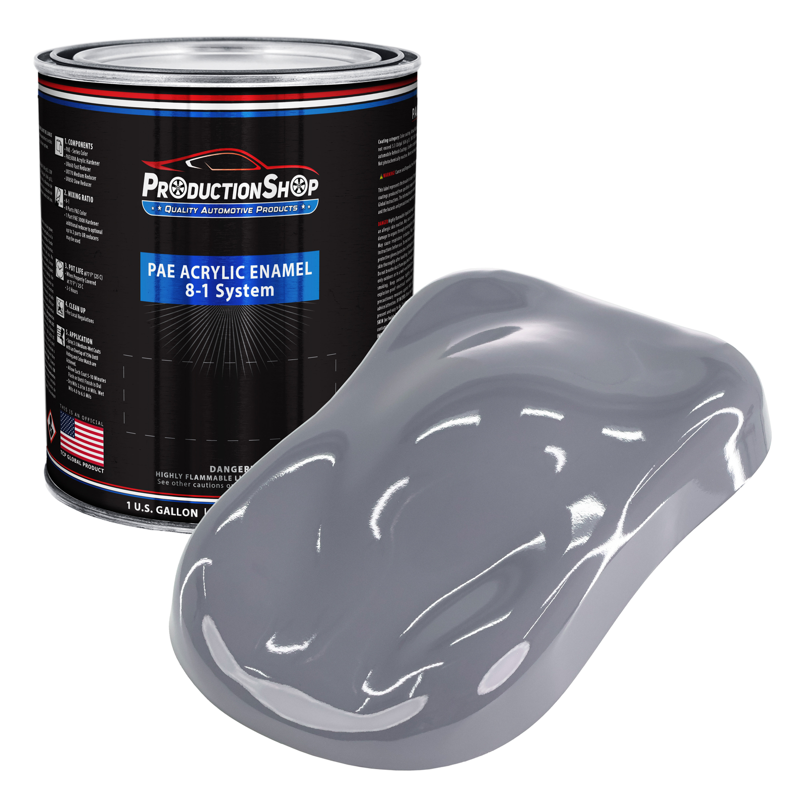 ProductionShop 1 Gallon Dark Gray Acrylic Enamel Auto Paint