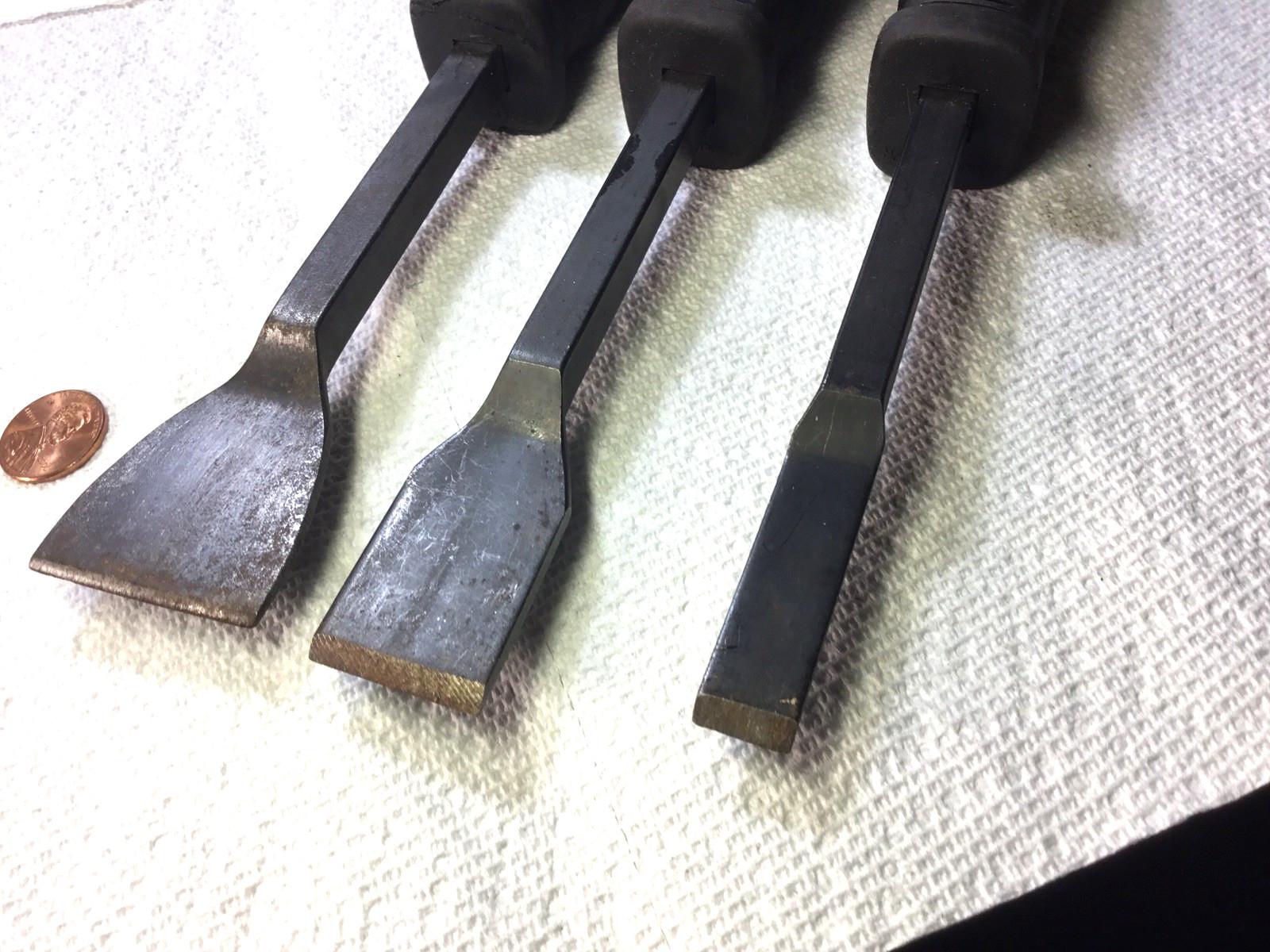 MAYHEW 3 PCE Dominator Straight Scraper Set USA 1/2″+ 1″ + 1-1/2″ Very Nice!!