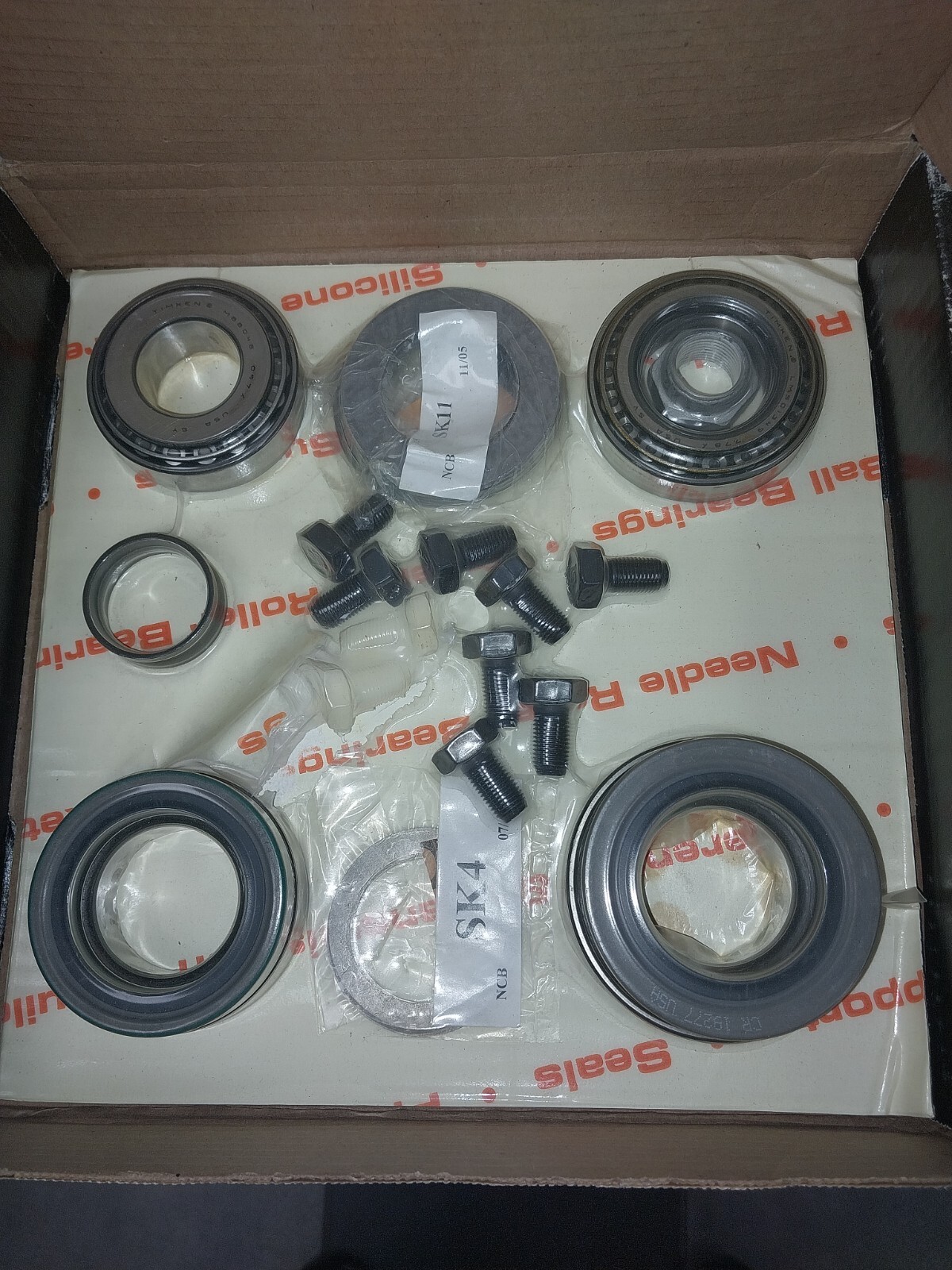 DRK-321MK Chevy GMC 8.5″ 10 Bolt Truck Front Axle Bearing Kit Timkin OPEN BOX