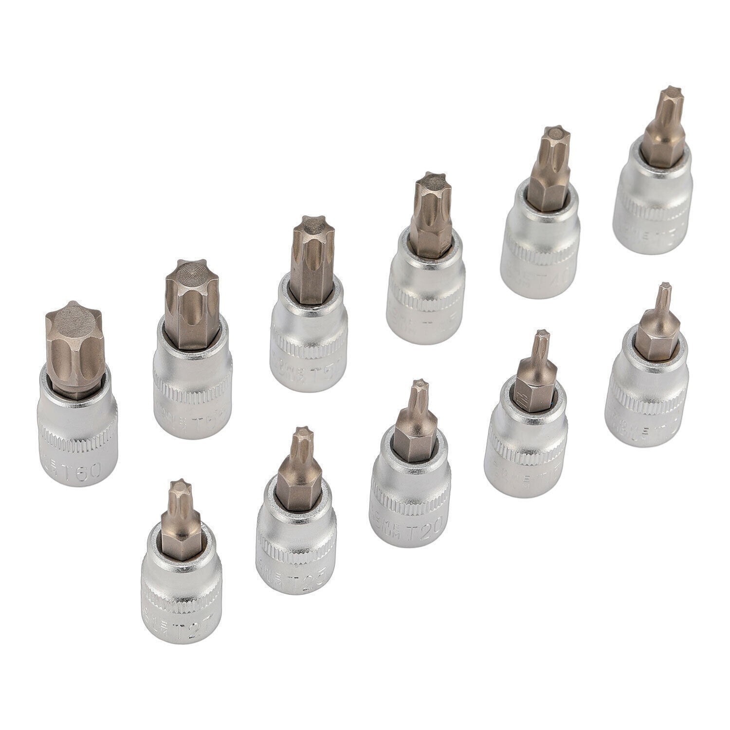 Security Bit Set T10 To T60 E-Series 3/8 Drive Ratchet Compatible Tools 34 Count