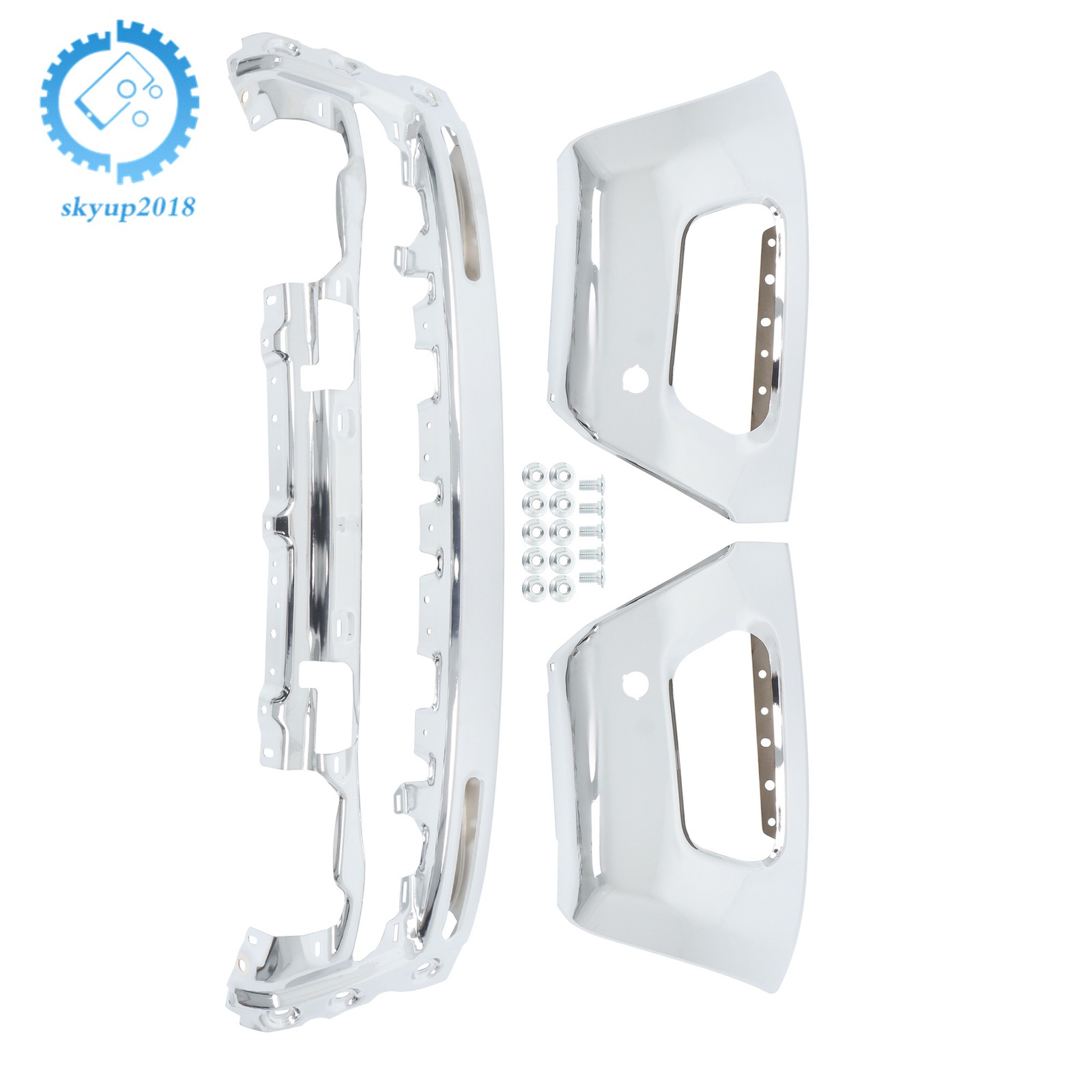 Split-type Metal Steel Front Bumper Face Bar Chrome For Ford Ranger 2019-2023