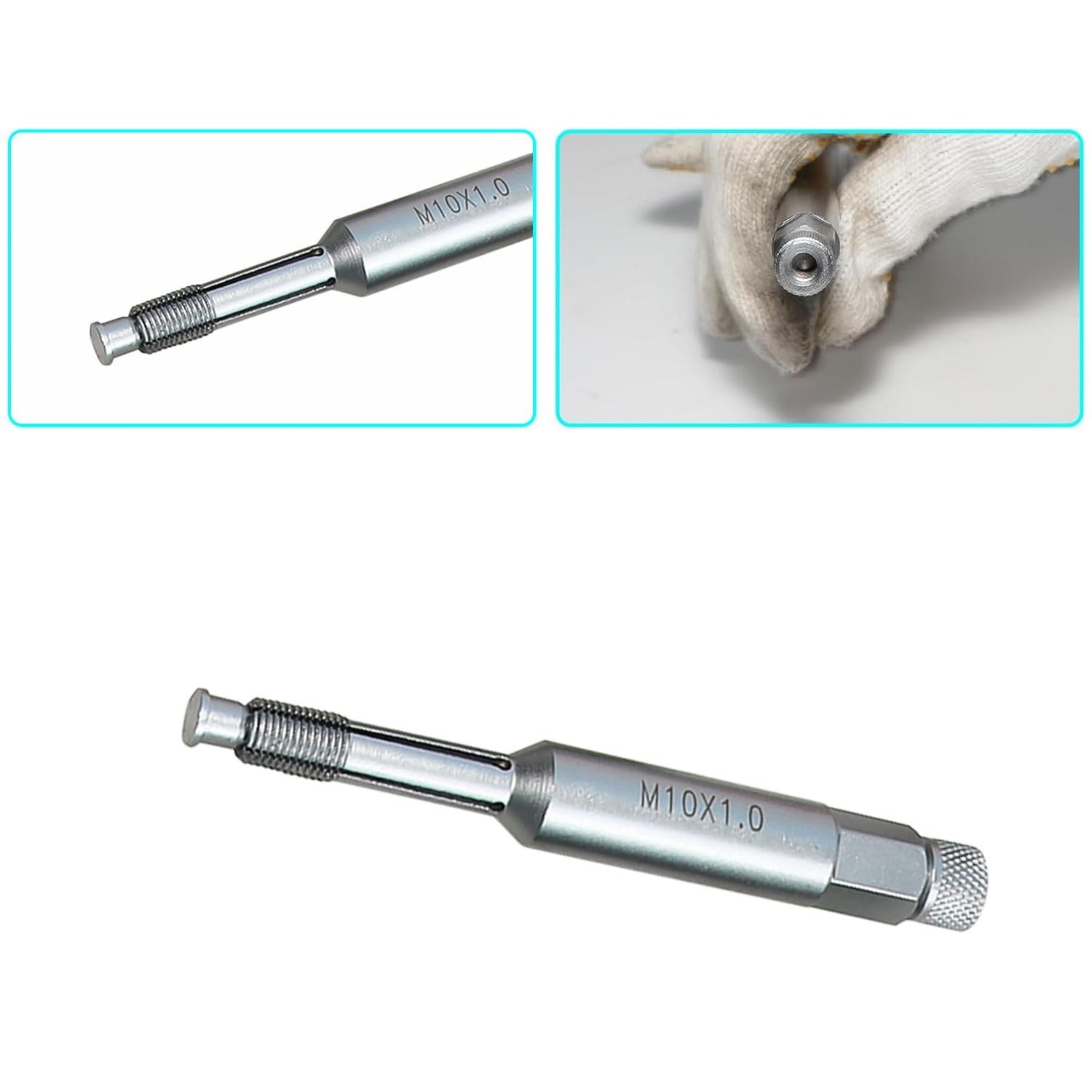 10mm Back Tap Spark Plug Thread Repair Tool M10x1.0 – Prevent Metal Shavings