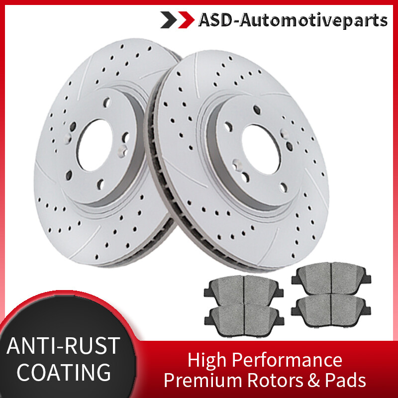 2.4L Front Brake Rotors Disc Ceramic Pads Brakes for 2011- 2015 Kia Optima Kits