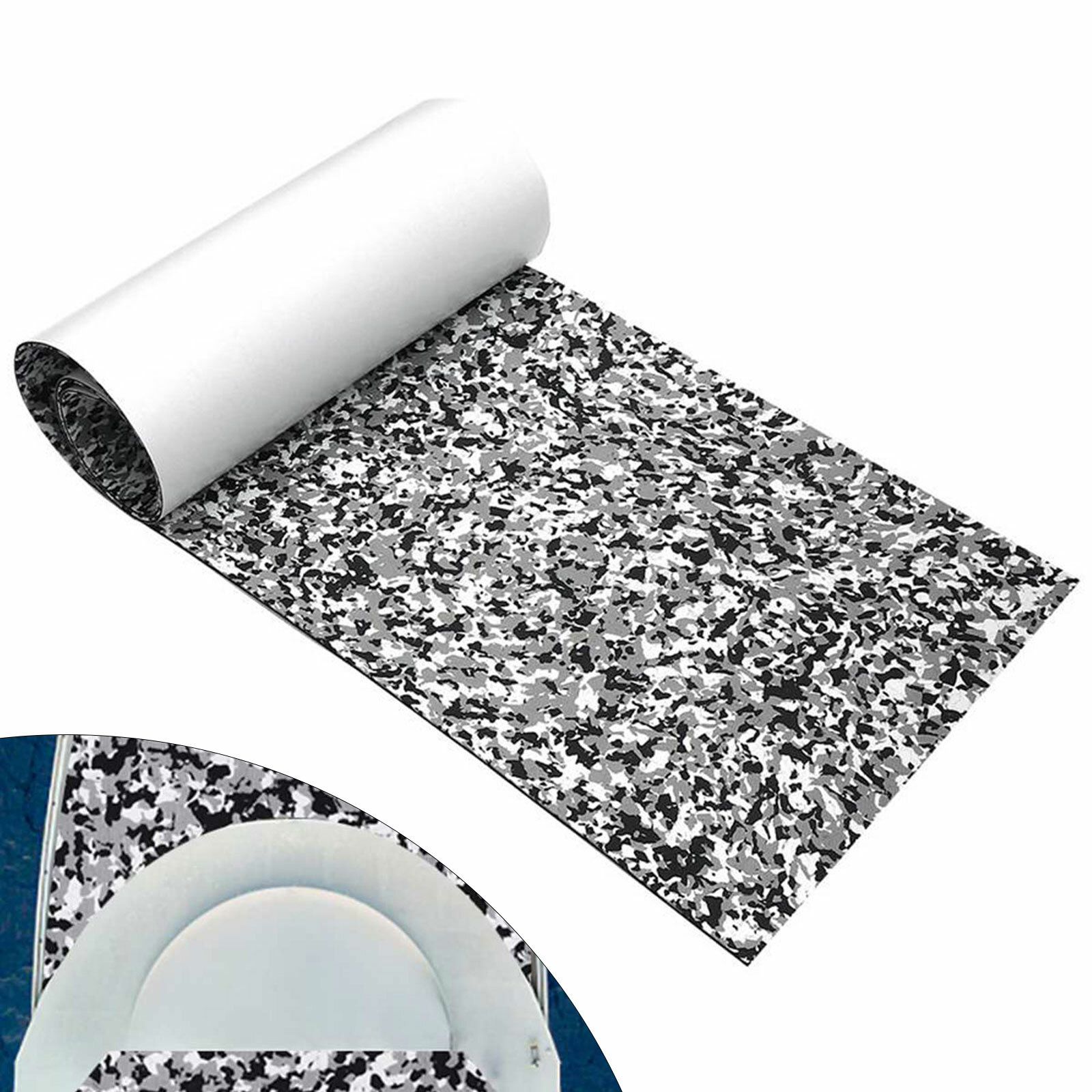 EVA Foam Marine Boat Gym Yacht Flooring Teak Decking Sheet Gray Camo Carpet 6mm