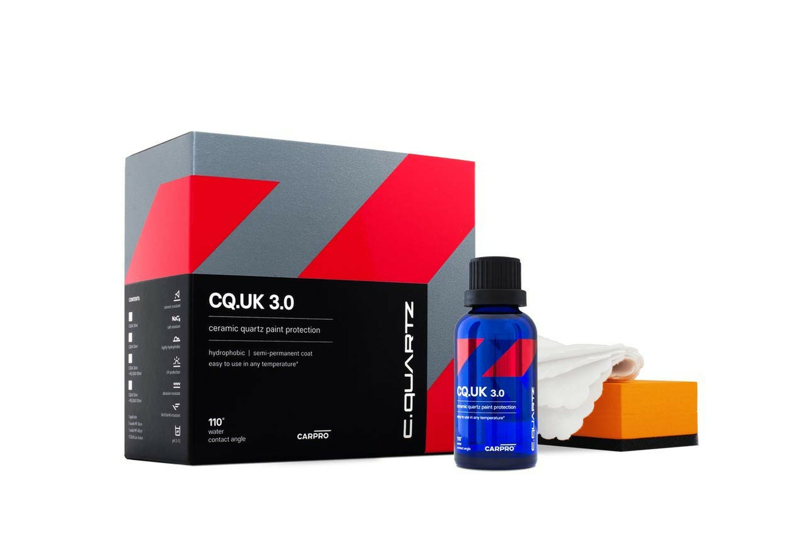 CARPRO CQUARTZ UK 3.0_30ml Kit – Ceramic Coating Finish, Quartz Nanotechnology