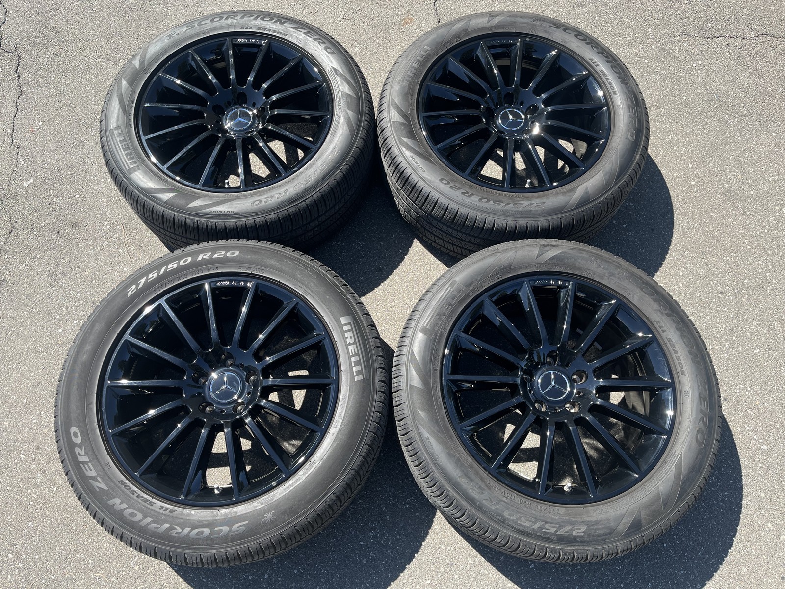 20″ Mercedes Benz OEM Wheels G580 G55 G500 G550 G Wagon Pirelli Tires 150C