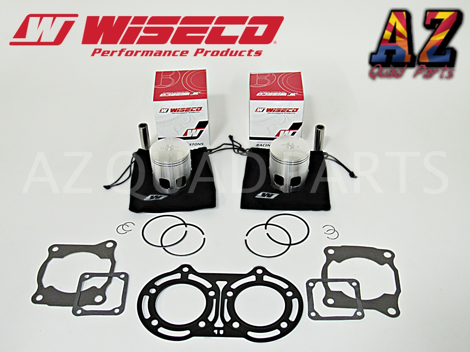 Yamaha Banshee 350 65.50mm +1.5 Wiseco Pro Lite Pistons Piston Set & Gaskets Kit