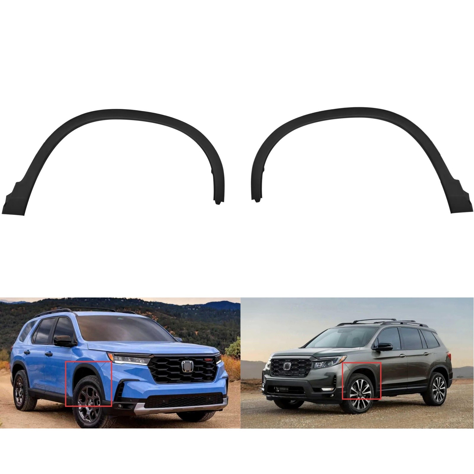 For 2023-2025 Honda Pilot Wheel Arch Trim Right /Left / Grille Trim/ Bumper Trim