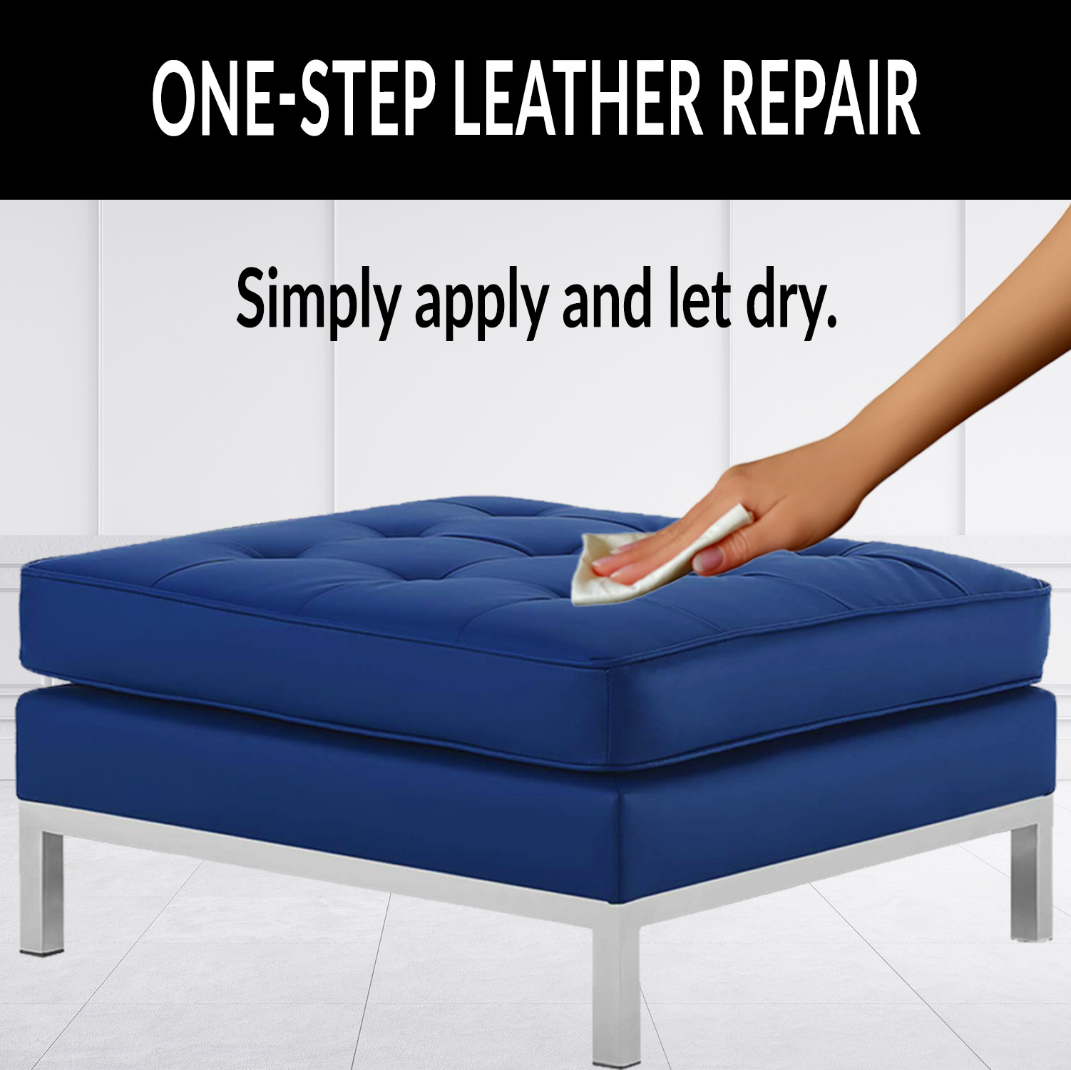 Leather Repair Color Restore Steering Wheel Car Seat Vinyl Black (No Kit)