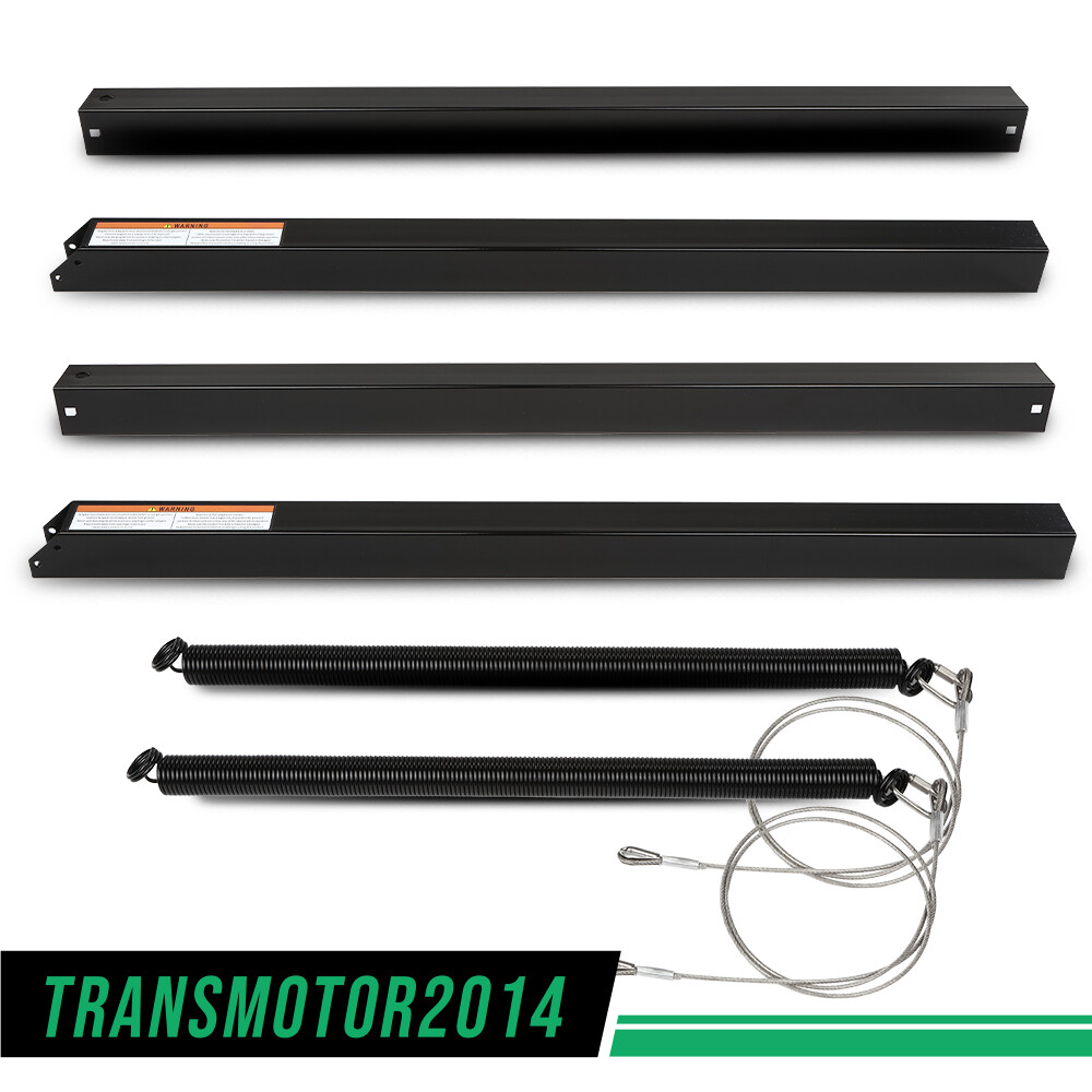New 2 Sided Trailer Tailgate Liftgate Ramp Lift Assist System 350 Pounds Black