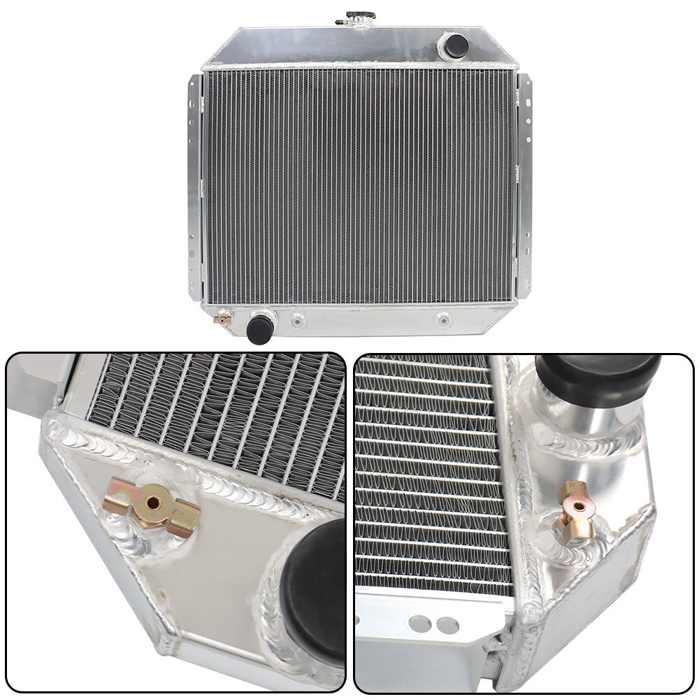 4 Row Aluminum Radiator For Ford F100 F150 F250 F350 Truck Bronco 1966-1979 V8