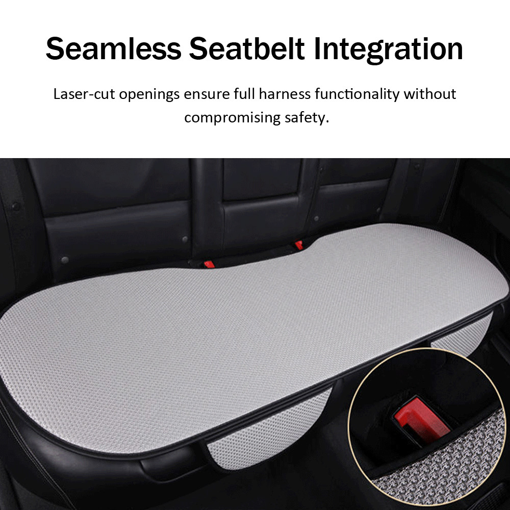 For Porsche Rear bench Seat Cushions Car Seat Covers Breathable Ice Silk Protect