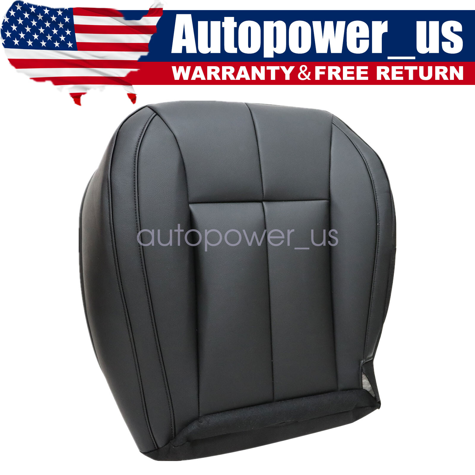 For 1999-2004 Jeep Grand Cherokee Driver / Passenger Bottom Leather Seat Cover
