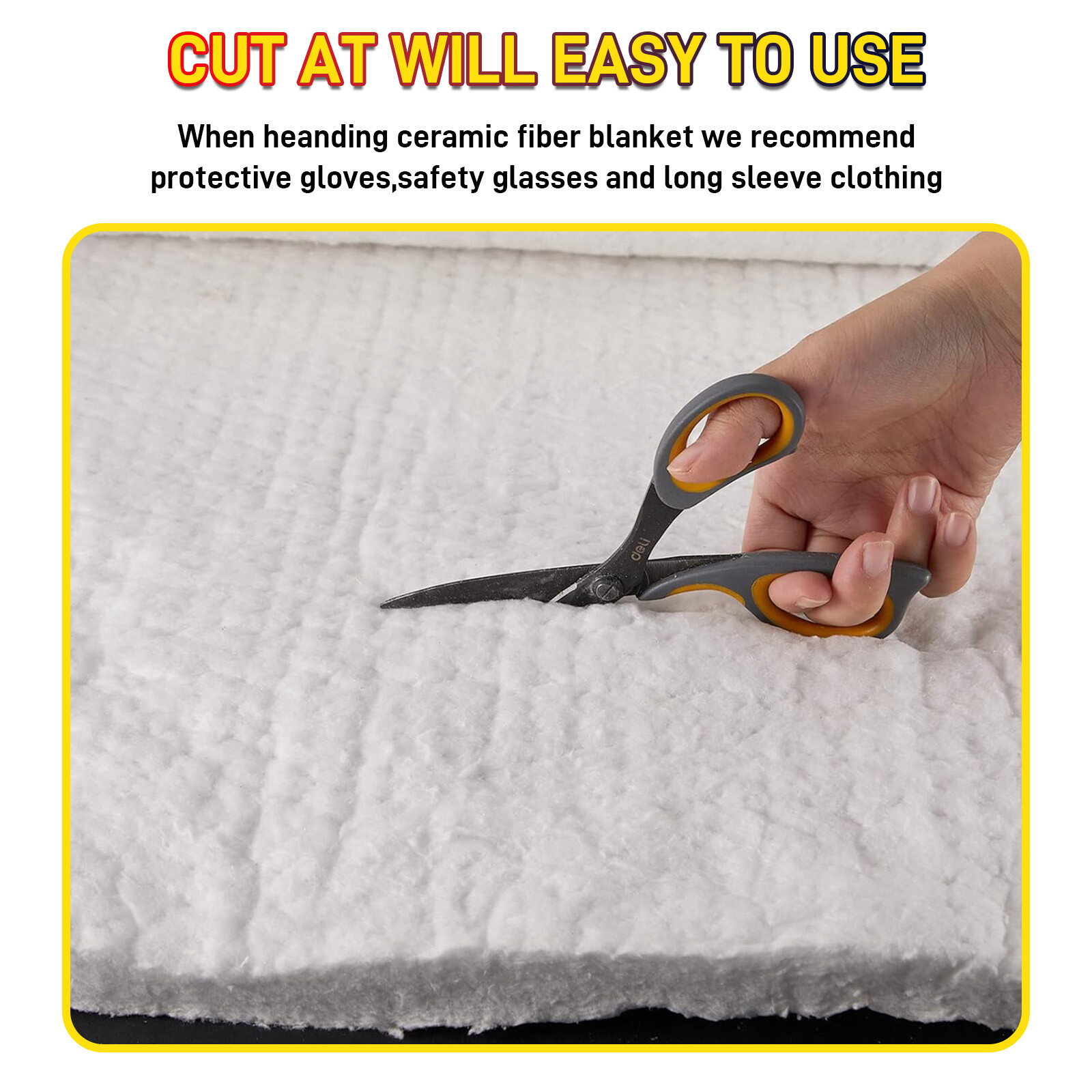 NEW 1PC Ceramic Fiber Blankets 10mmx24″x48″ up to 3200F High Temp Insulation US