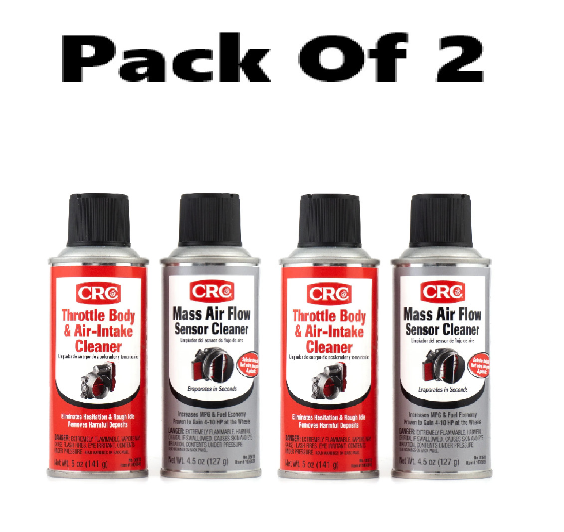 CRC Mass Air Flow & Throttle Body Single-Use Cleaner Twin Pack Kit