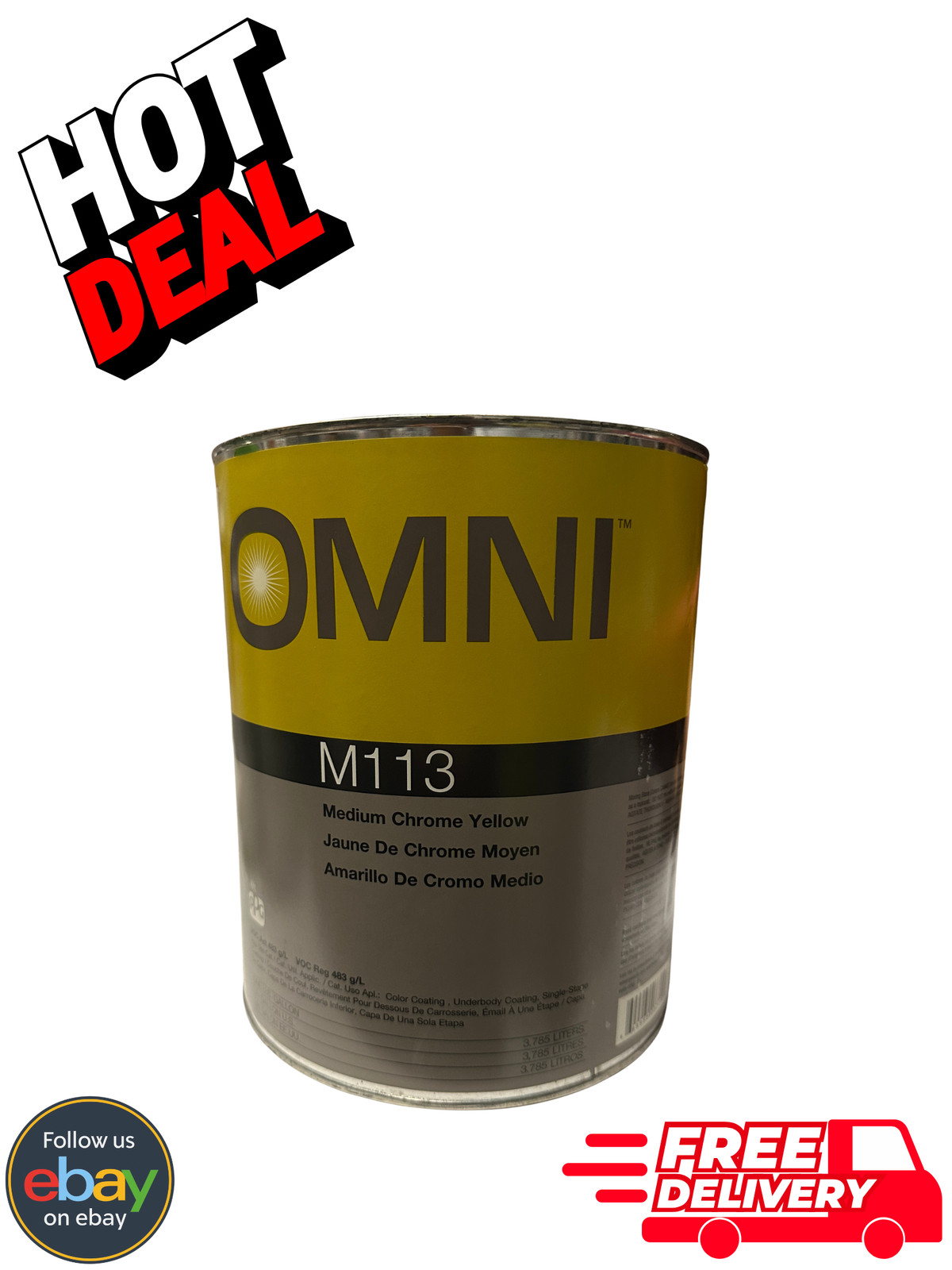 PPG Omni M113 Medium Chrome Yellow Toner Gal