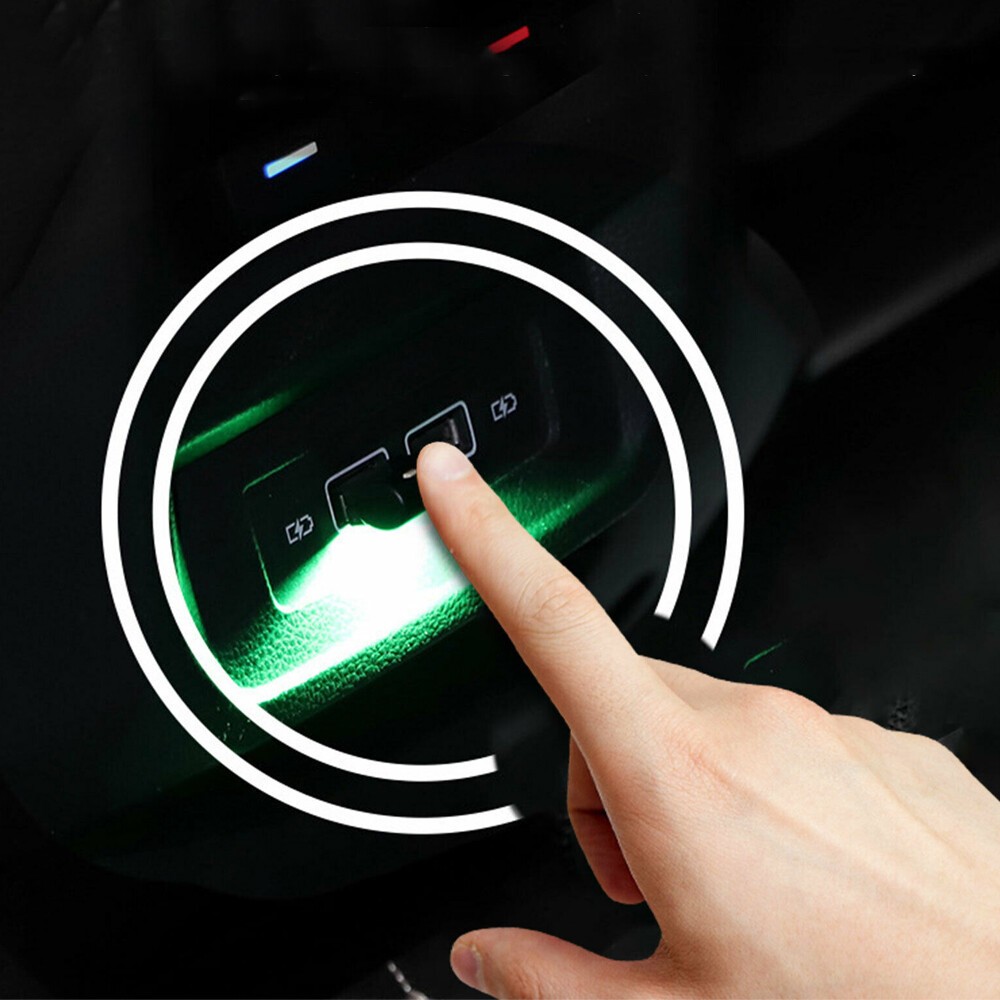 1x Multicolor USB LED Car Interior Neon Atmosphere Ambient Light Accessories