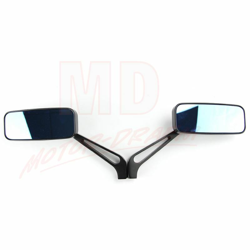 For Kawasaki Vulcan VN 500 750 800 900 1500 Black Rectangle Motorcycle Mirrors