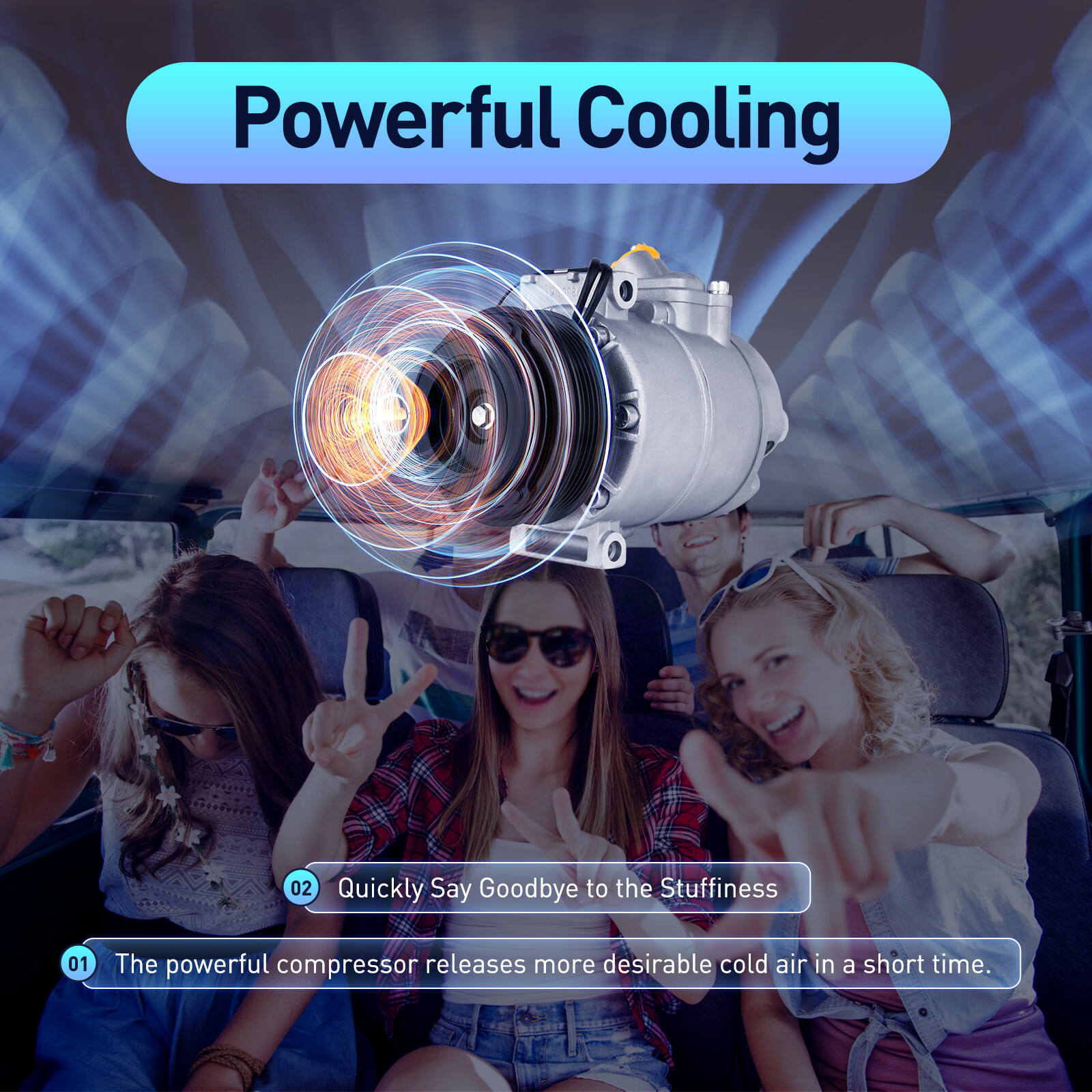 A/C AC Air Condition Compressor For BMW 330Ci 330i 330xi 525i 528i 530i 540i