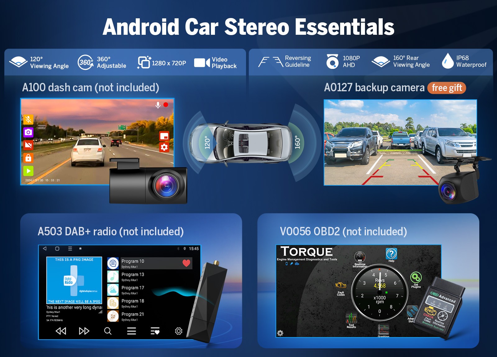 Eonon E39X7S 7″ Android 14 6+64GB 8Core Car GPS Radio Stereo CarPlay for BMW E39