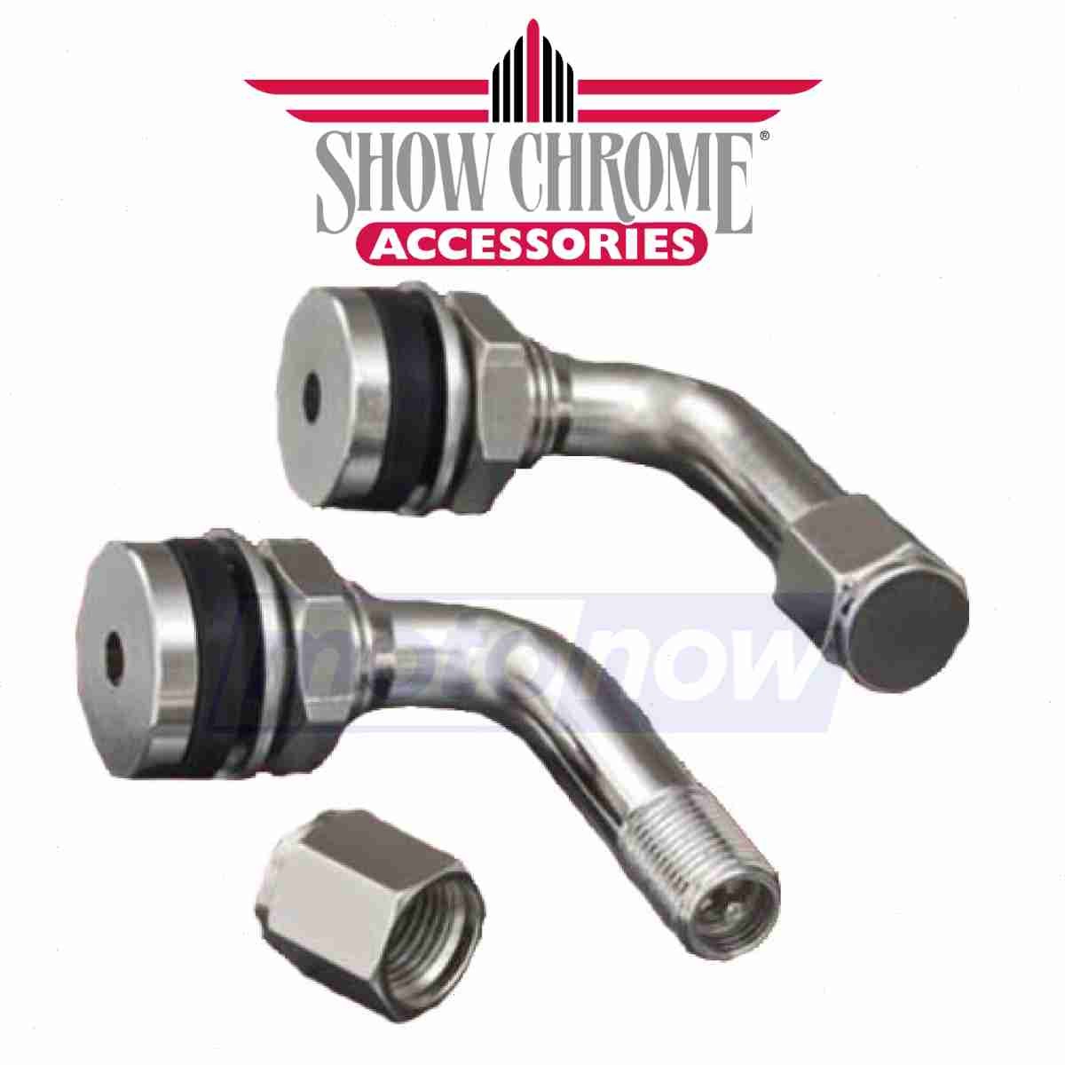 Show Chrome 5-802 90deg. Metal Valve Stems for Tires & Wheels Tubes / Valve jk