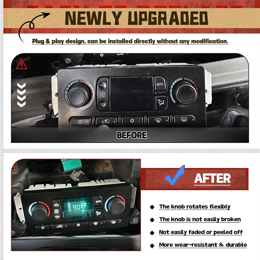 AC Heater Climate Control Module 599-009 For Chevy GMC Improved Design 03-07