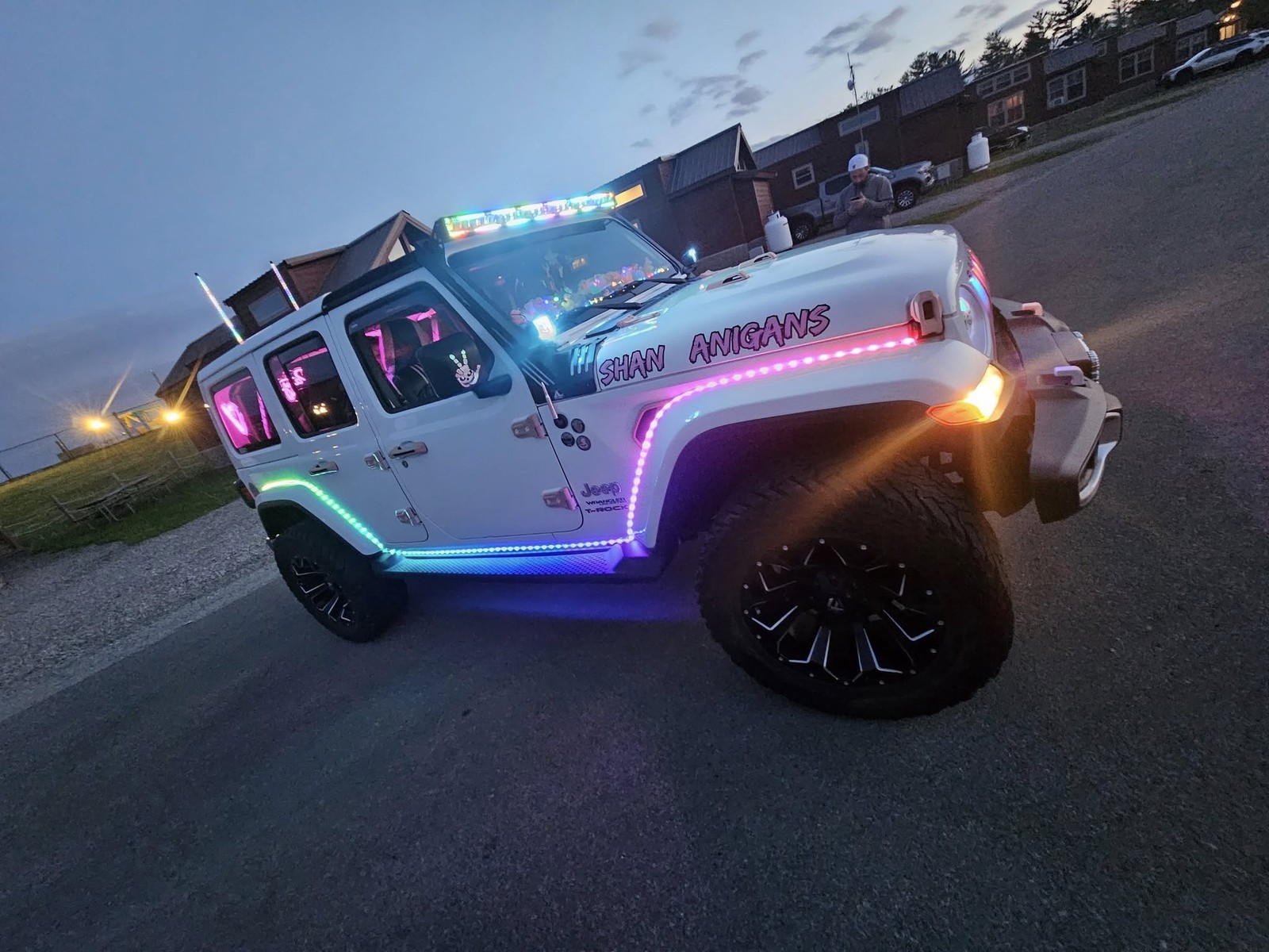 3PCS 3FT CHASING Color Double Row illuminated Strips Magical Light Slingshot LED