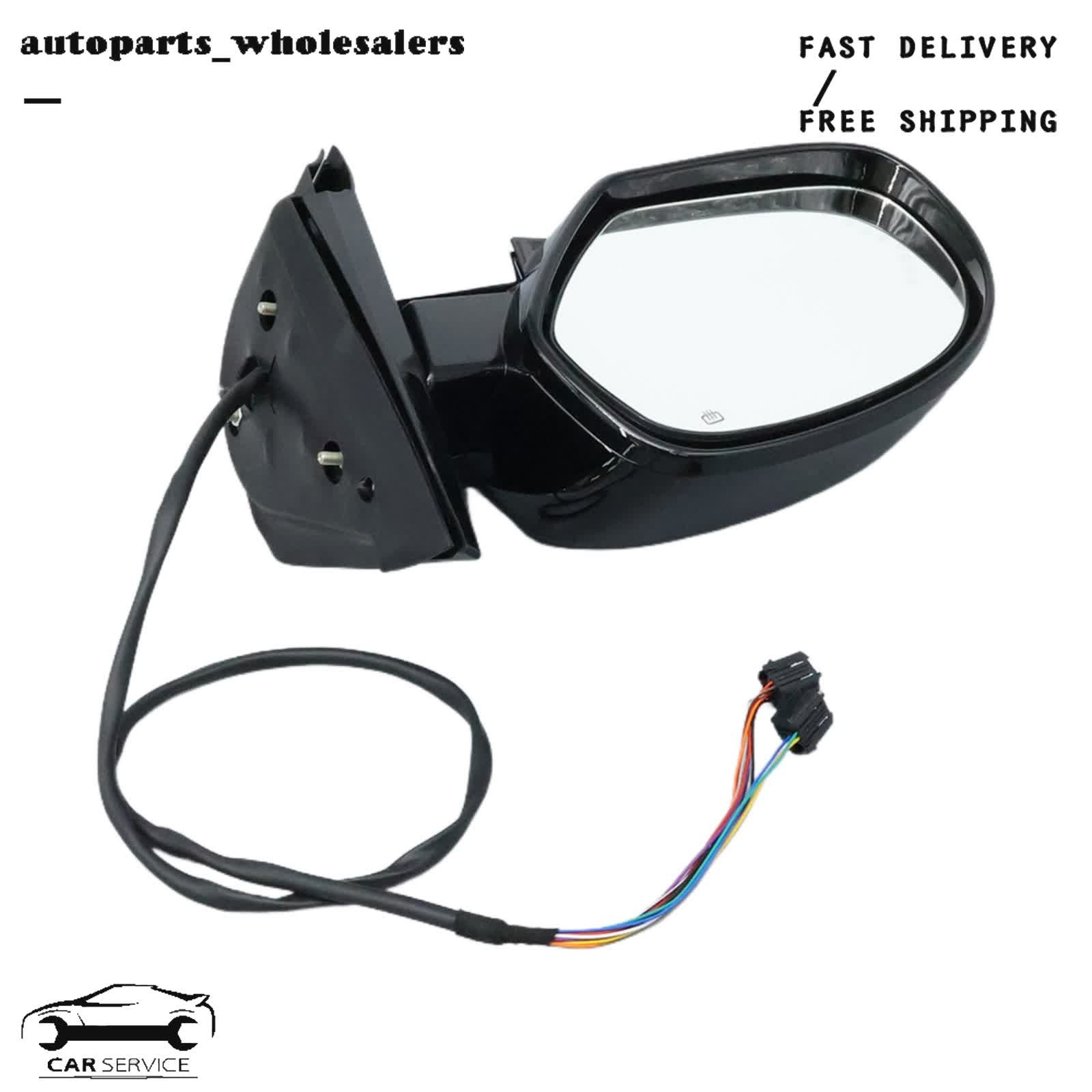 LH Mirror Power Heated Power Folding Turn Signal Fit For 07-14 Cadillac Escalade