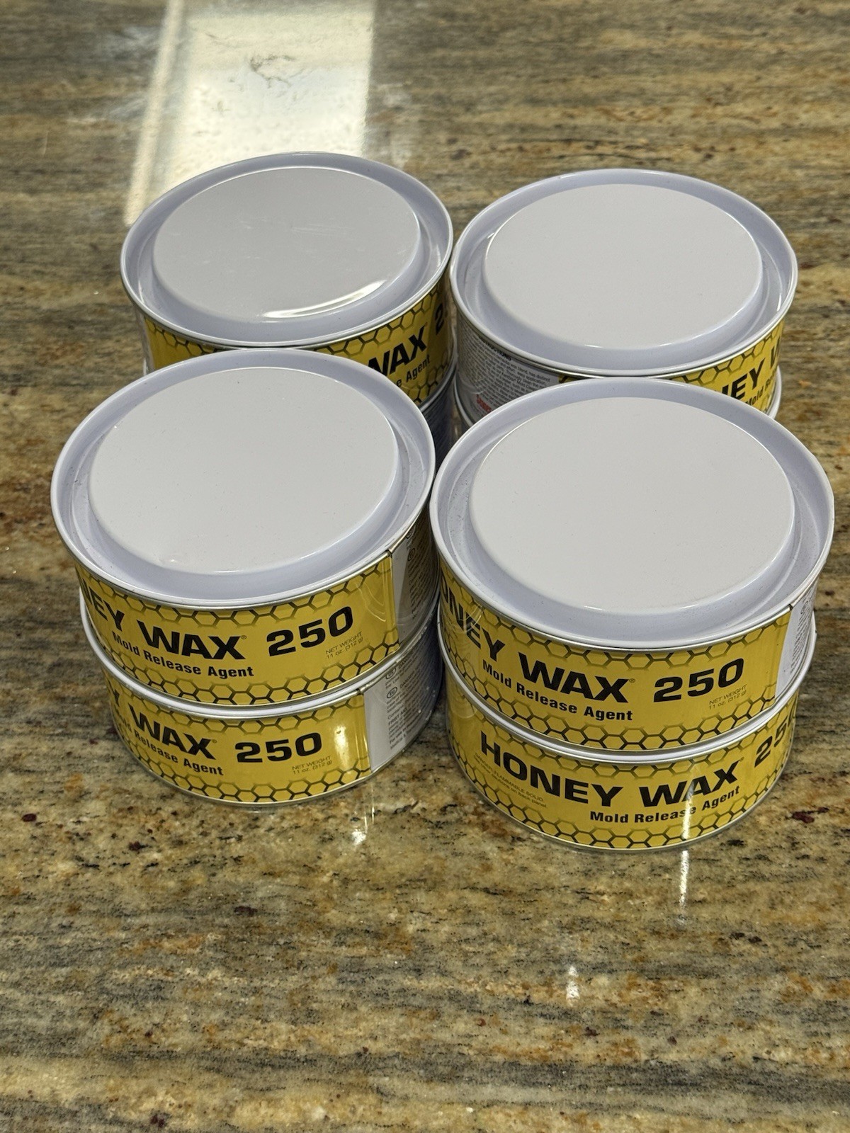 NEW 8 LOT STONER HONEY WAX 250 SURFACE MOLD RELEASE AGENT – 11oz