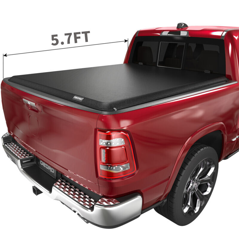 OEDRO Roll Up Soft Tonneau Cover 5.7Ft Bed For 2019-2023 Dodge Ram 1500 New Body