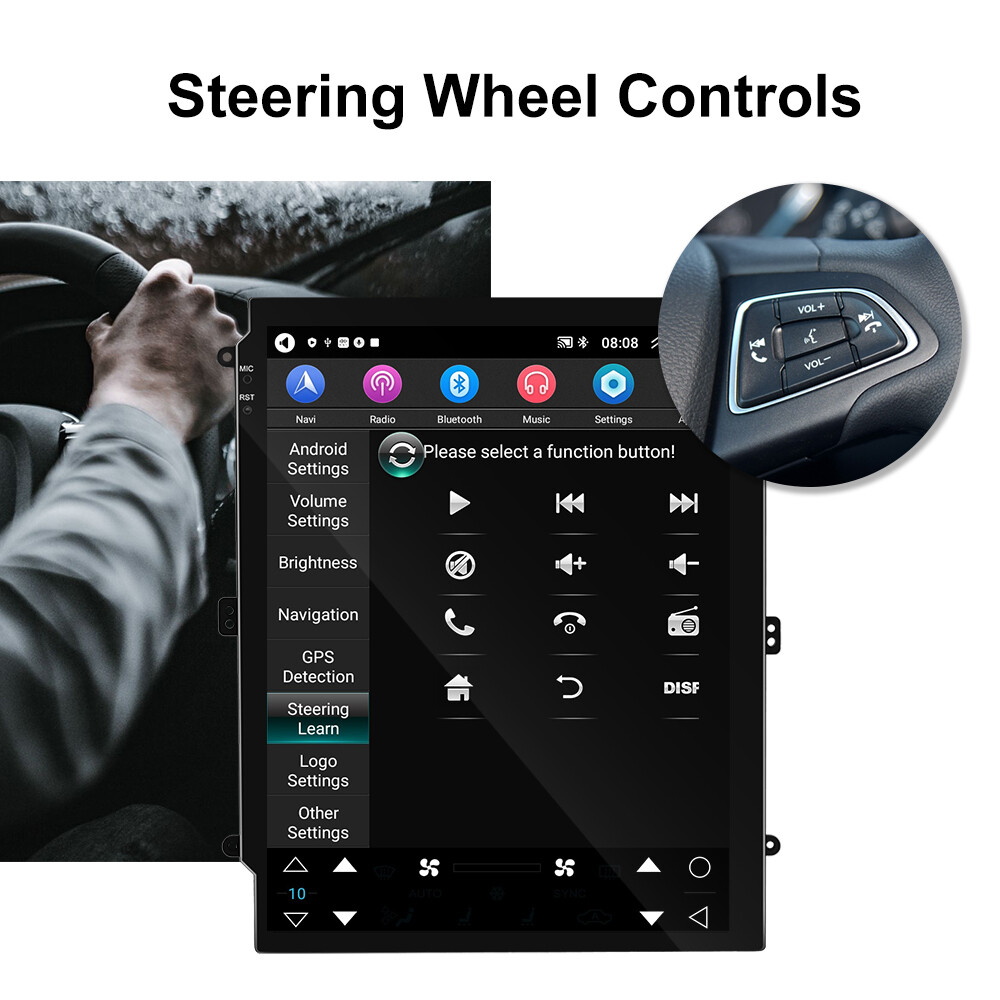 For Cadillac Escalade 2007-2014 Apply Carplay Car Stereo Radio Android GPS 64GB