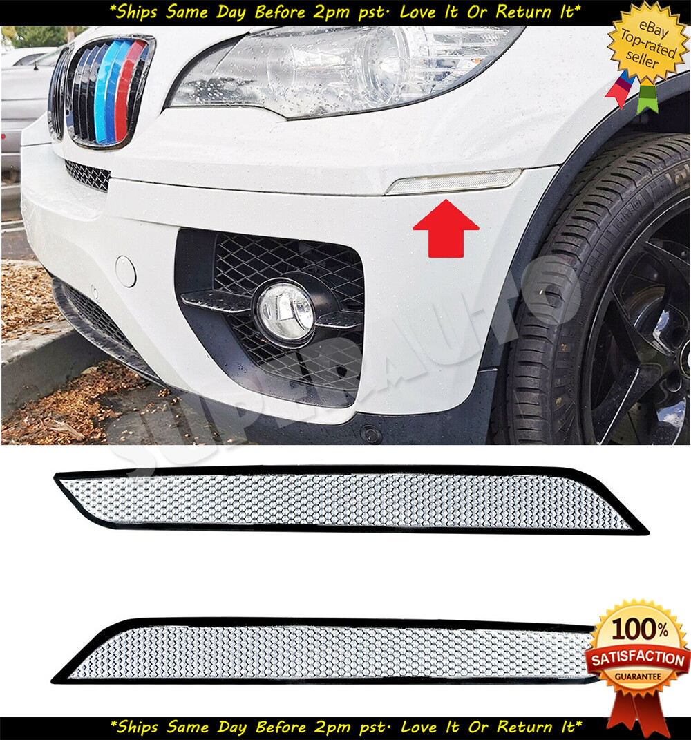 Front Bumper Side Marker Reflector Lamps For 2010-13 E70 X5M 2008-14 BMW E71 X6