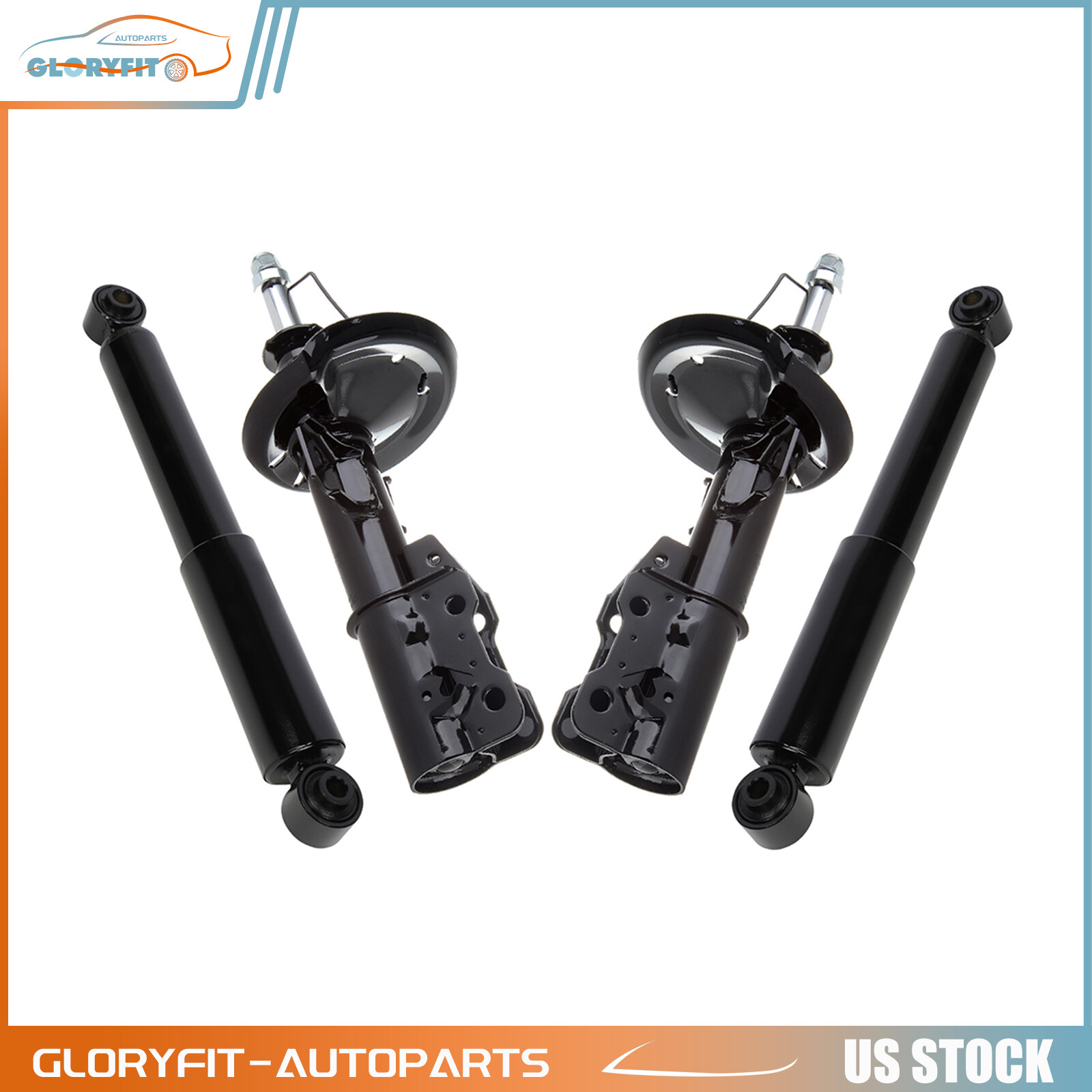 Front Rear For 2005-2010 Chevrolet Cobalt 2005-2006 Pontiac Pursuit Shocks 4 Pcs