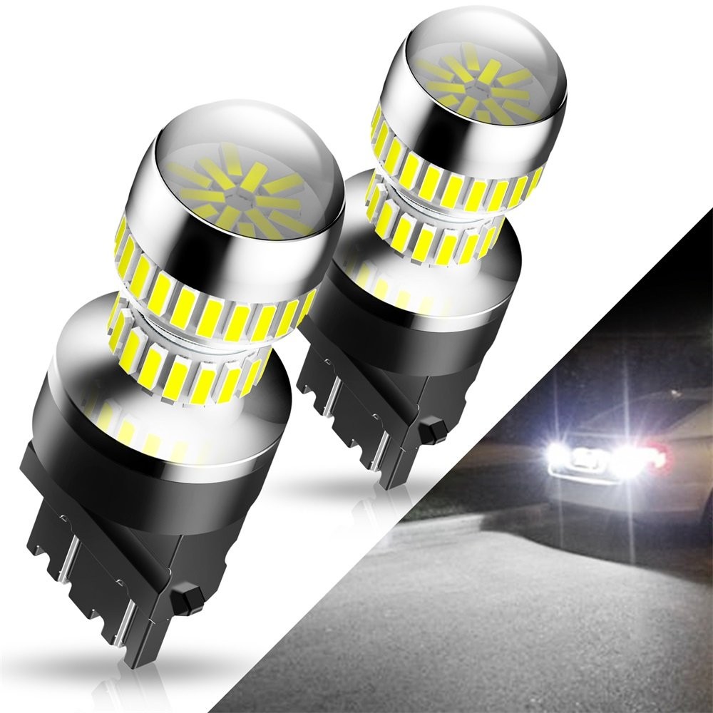 3157 3156 4157 LED Backup Reverse Light Bulb Bright 6000K White Lamp 54 Series