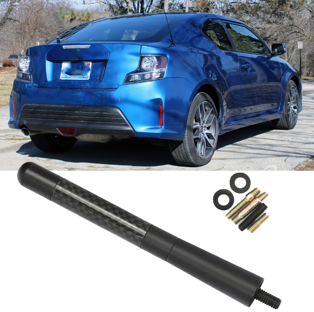 4.7″ Black Short Mast Replacement Antenna W/Screws AM/FM For Scion tC 2005-2016