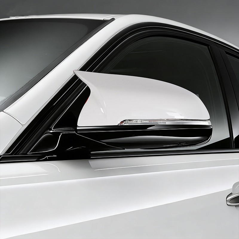 Alpine White M3 Style Side Mirror Cover Caps For BMW F20 F21 F30 F32 F36 X1 M3