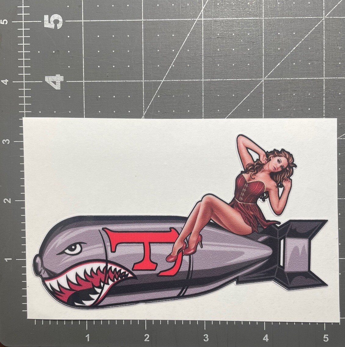 F**k Bomb F Bomb Sexy Girl Slut Funny Color Tool Box Bumper Sticker Decal Jdm
