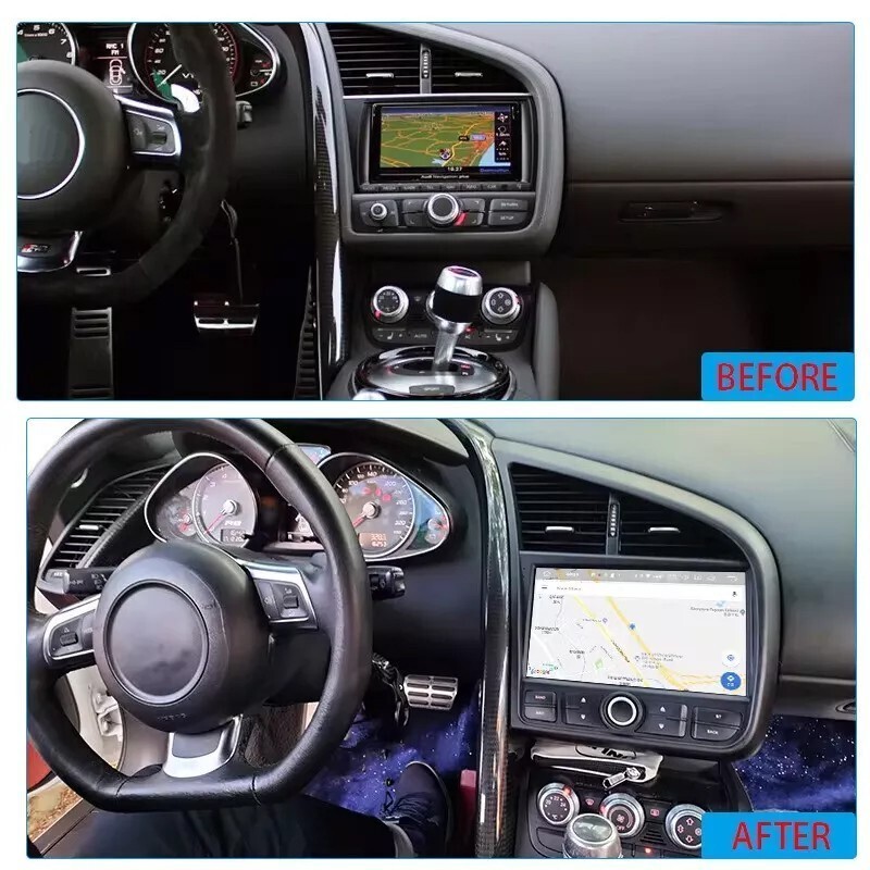 9″ Android Car Radio for 2007-2014 Audi R8 V8 V10 Carplay GPS 6+128GB Stereo