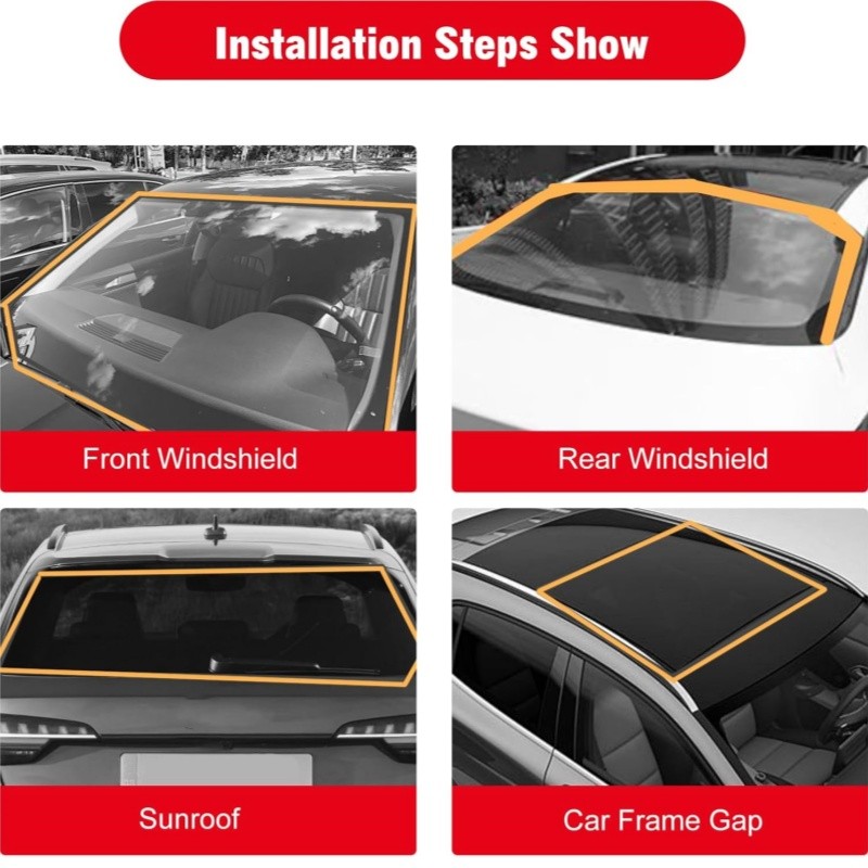 30MM*5m Car Windshield Trim Edge Molding Protector Guard Rubber Auto Seal Strip